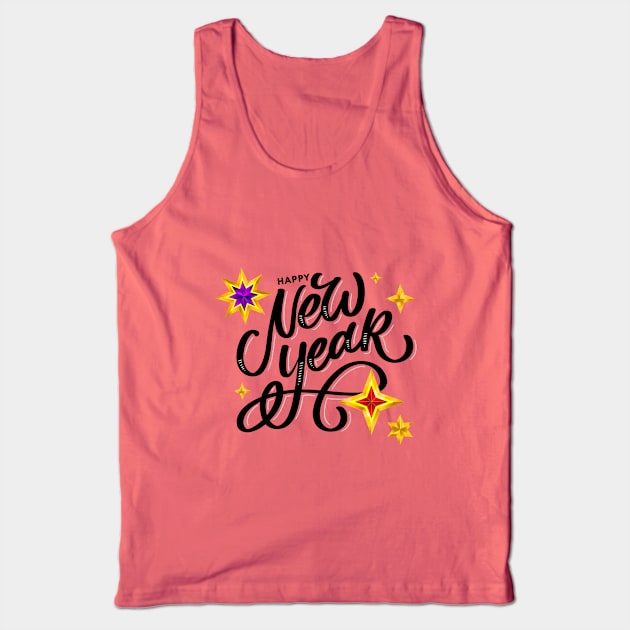 Happy New Year Tank Top by SSK designs